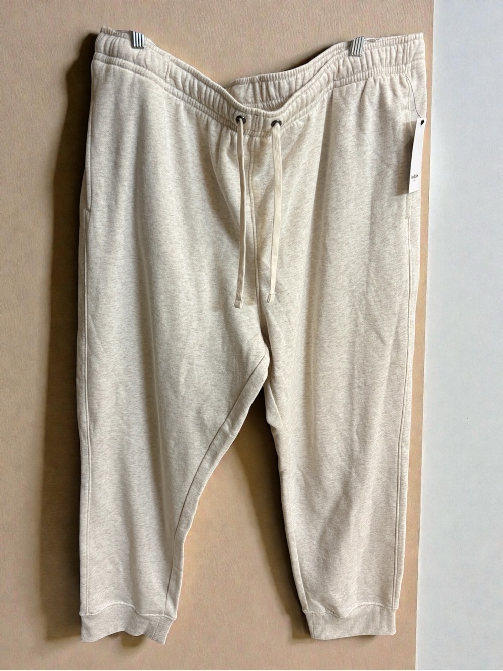 Goodfellow & Co Cream Drawstring Joggers NWT Size XXL